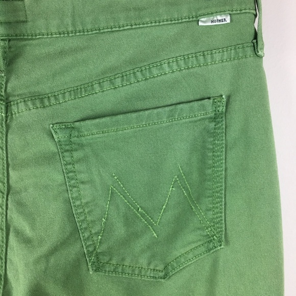 mother the dropout boyfriend green jeans sz 29 - Picture 5 of 8